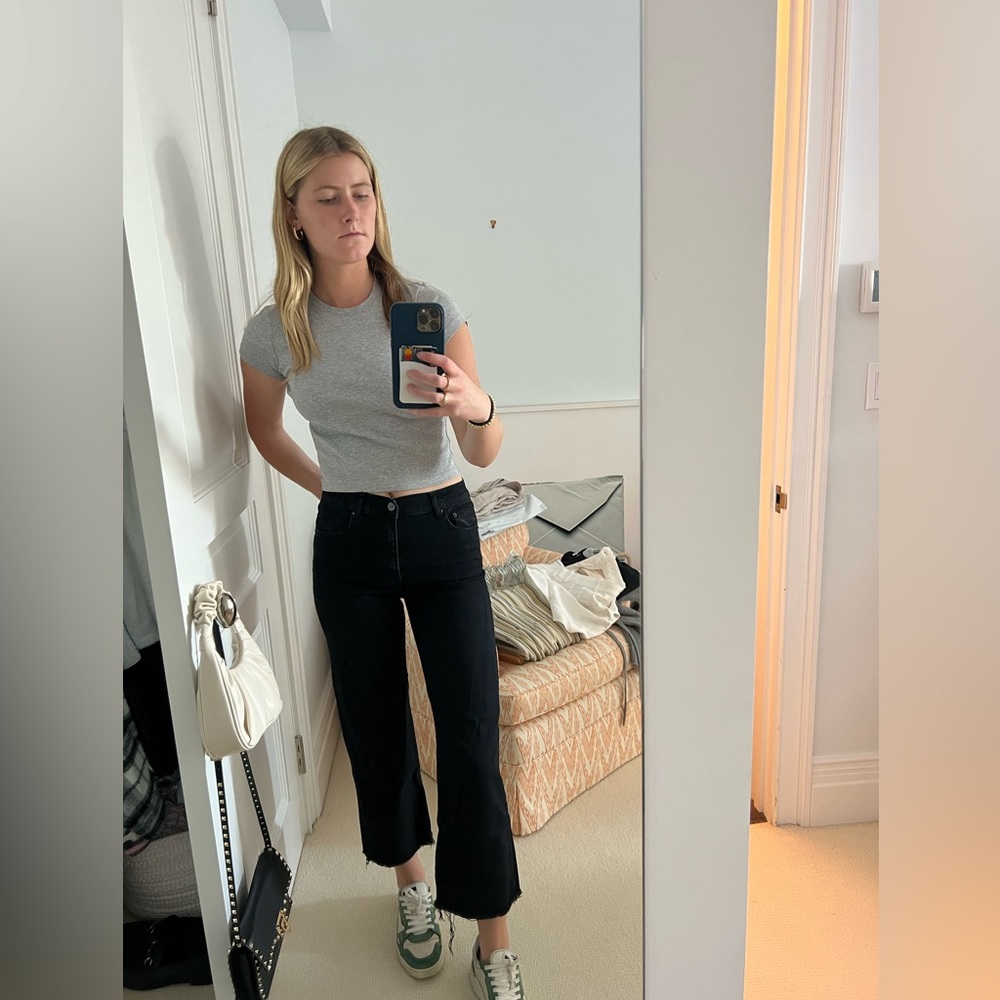 Lightly worn Reformation Black jeans!